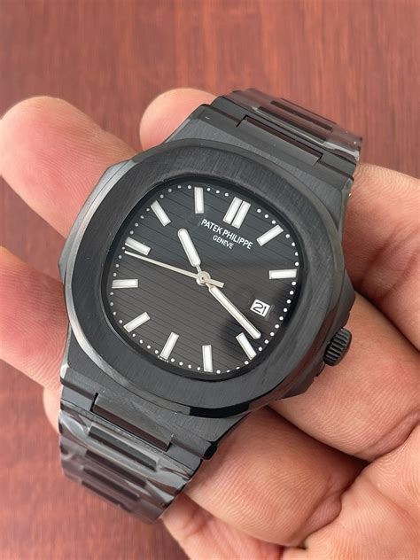 patek philippe nautilus titan black|patek philippe nautilus geneve.